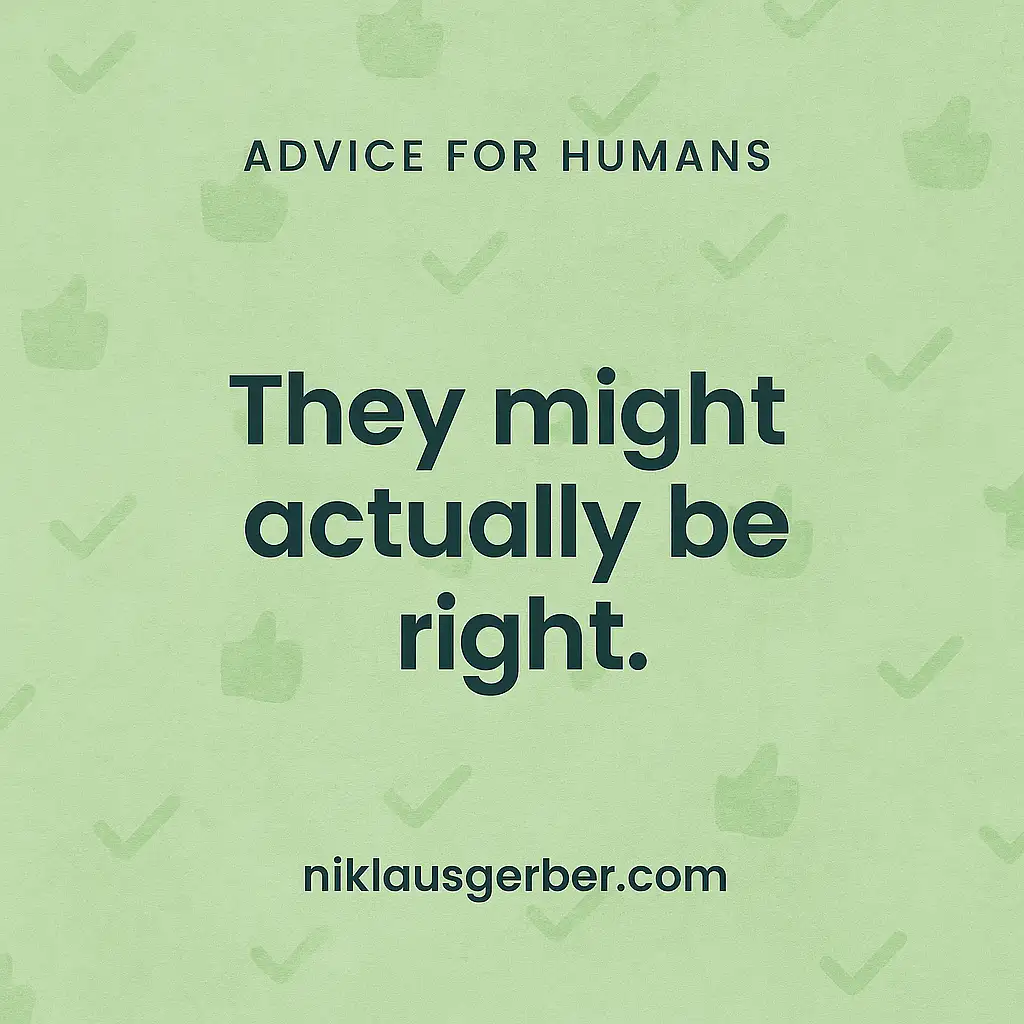 They might actually be right.